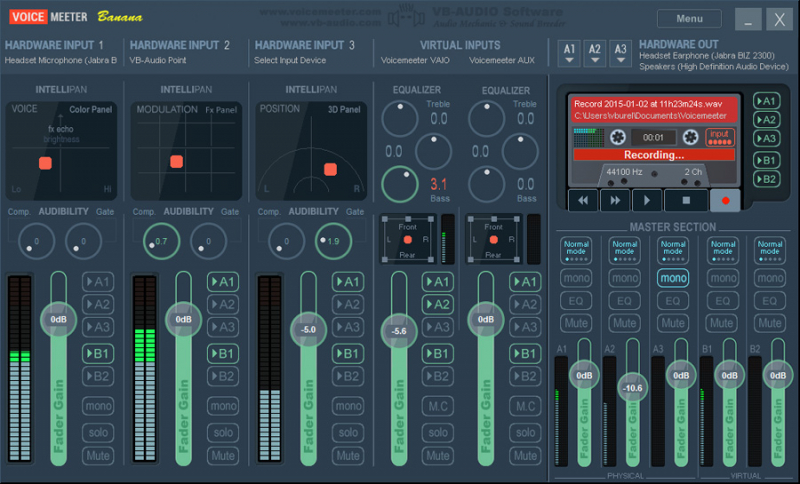 Voicemeeter Banana – Virtual Audio Device Mixer For Windows