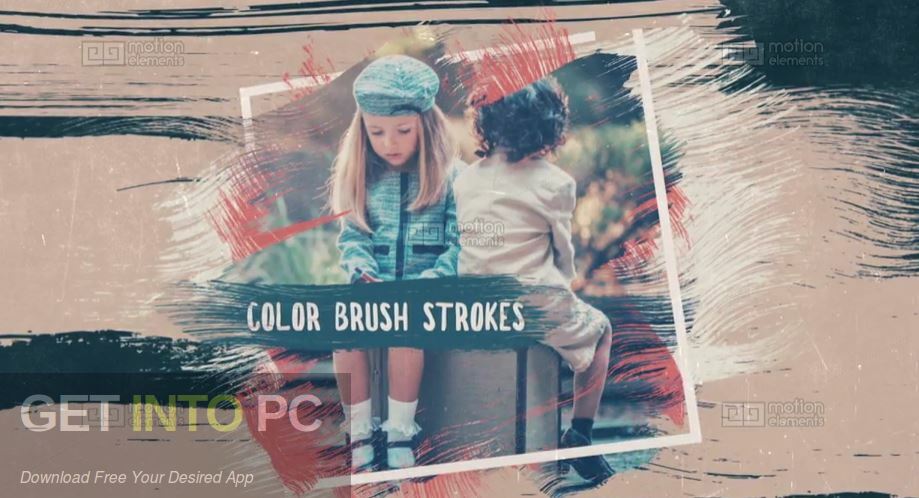 VideoHive – Colorful Brush Slideshow AEP Free Download