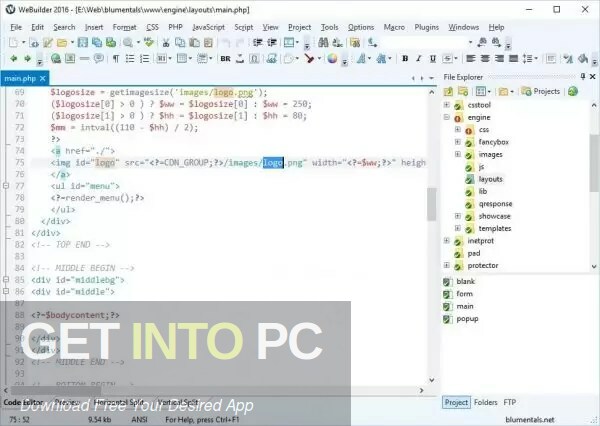 Blumentals WeBuilder 2022 Free Download