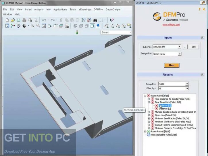 Geometric DFMPro for NX / SOLIDWORKS /WildFire / Creo 2021 Free Download