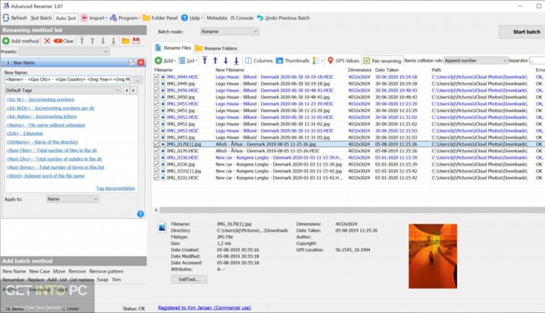 Advanced Renamer Commercial Free Download Advanced Renamer Commercial Free Download