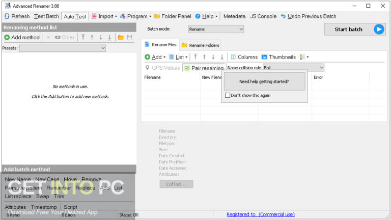 Advanced Renamer Commercial Free Download Advanced Renamer Commercial Free Download