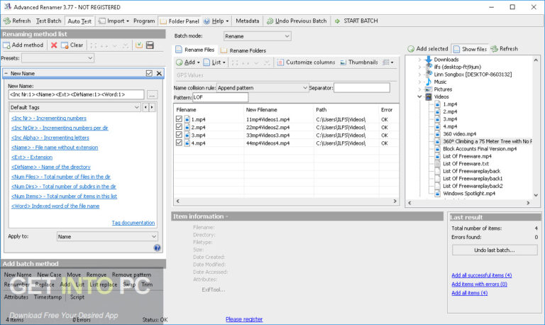 Advanced Renamer Commercial Free Download Advanced Renamer Commercial Free Download