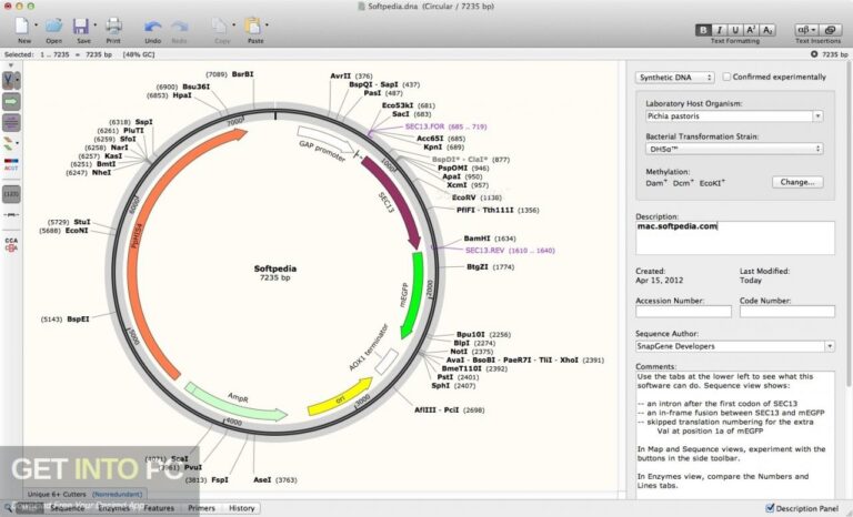 GSL Biotech SnapGene 2021 Free Download GSL Biotech SnapGene 2021 Free Download