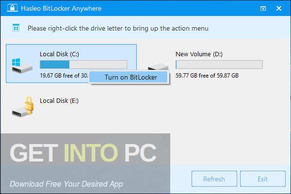 Hasleo BitLocker Anywhere 2021 Free Download