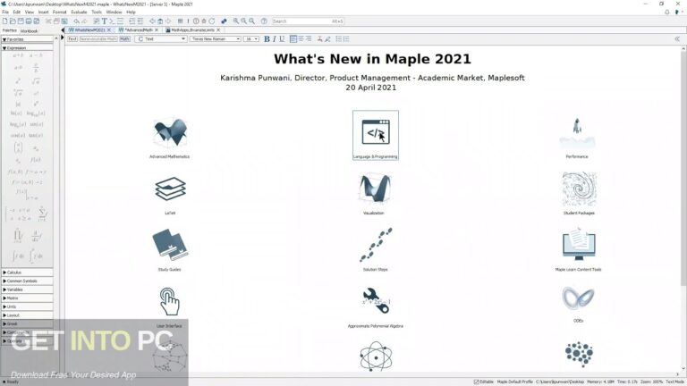 Maplesoft Maple 2021 Free Download